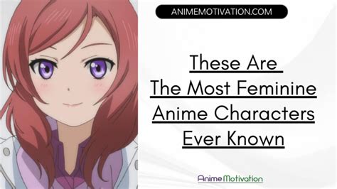 Más de 23 de los personajes de anime más femeninos jamás。